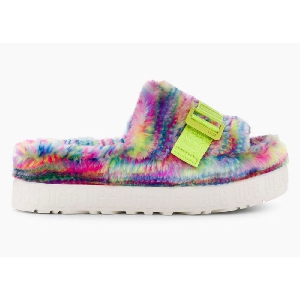 Ugg Fluffita Pixelate  Slides - Picture 4 of 6